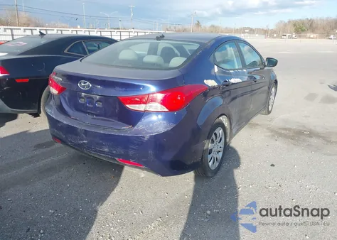 2012 Hyundai Elantra Gls из США, поврежденный, VIN 5NPDH4AE9CH072687